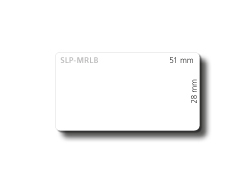 SLP-MRLB WHITE LABEL FOR TRAY/28X51MM 1700 LAB/ROLL 1 ROLL/BOX