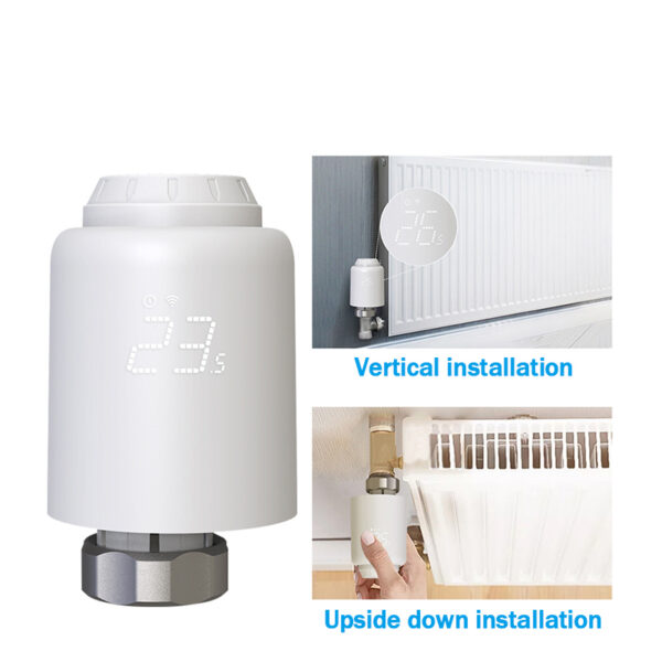 Tellur Smart WiFi Thermostatic Radiator Valve RVSH1 LED white - Image 3