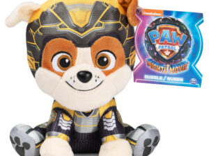 PAW PATROL Mighty Pups Movie plush Rubble, 15 cm