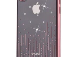 Devia Crystal Meteor Silicone Back Case With Swarovsky Crystals For Apple iPhone X / XS Rose Gold