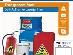 Lomond PET Laserjet Film Self Adhesive Transparent Matte A4, 25 sheets