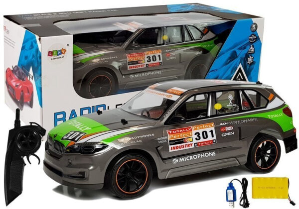 Remote Controlled RC Sports Car 1:10 2.4G Gray