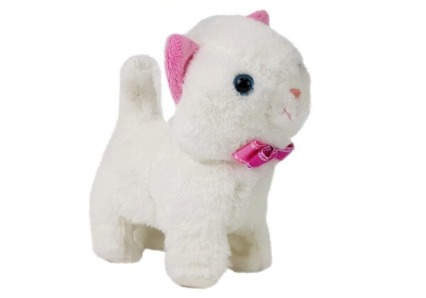 Interactive Cat White Walks and Sings Sound - Image 2