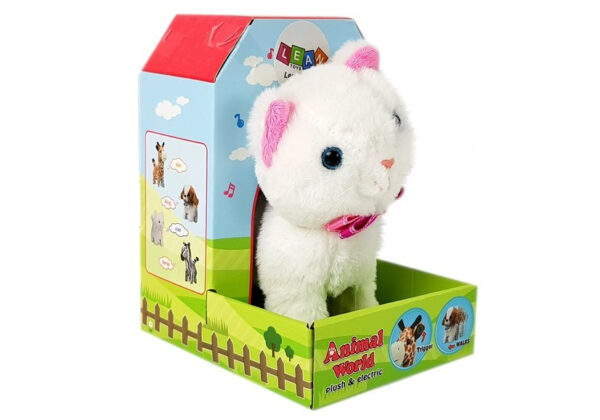 Interactive Cat White Walks and Sings Sound - Image 4