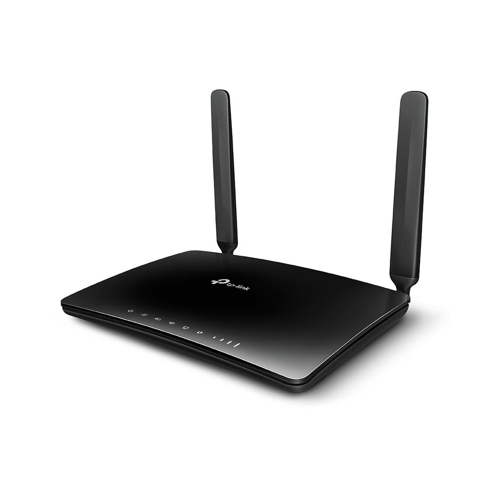 ROUTER TP-LINK wireless. 4G LTE (desktop), 1350Mbps. 3 porturi 10/100Mbps + 1 WAN/LAN, Dual Band "Archer MR400" (timbru verde 0.8 lei)