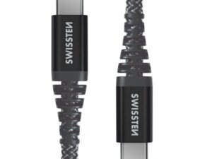 Swissten Kevlar 60W Data Cable USB-C - USB-C 1.5m