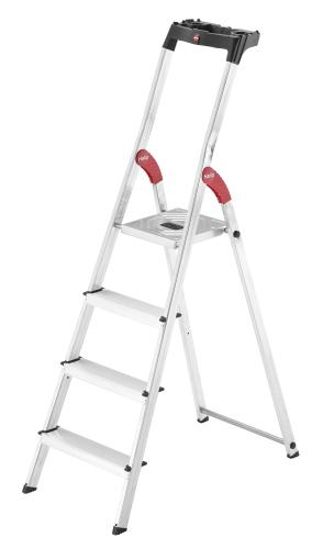 Kāpnes mājsaimniecības L60 StandardLine / alumīnija / 4 pakāpieni