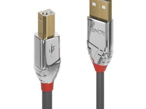 Cablu Lindy 3m USB 2.0 Type A to B Cromo