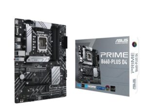PLACA de BAZA Asus "PRIME B660-PLUS D4", skt LGA 1700, ATX, Intel B660, 4 x DDR4, max. 128 GB, 4 x SATA, 3 x M.2, 7.1, "PRIME B660-PLUS D4"
