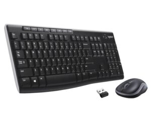Logitech MK270 Wireless Combo Keyboard + Mouse, US Int, Black
