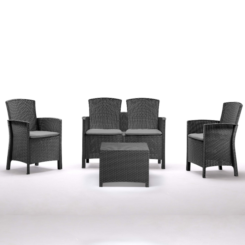 Dārza mēbeļu komplekts Set Lido 2 Storage pelēks