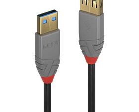 Cablu Lindy 0.5m USB 3.2 Gen1 Ext A/A An