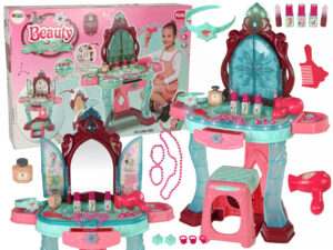 Beauty Set Toilet with Mirror Light Sound Jewellery