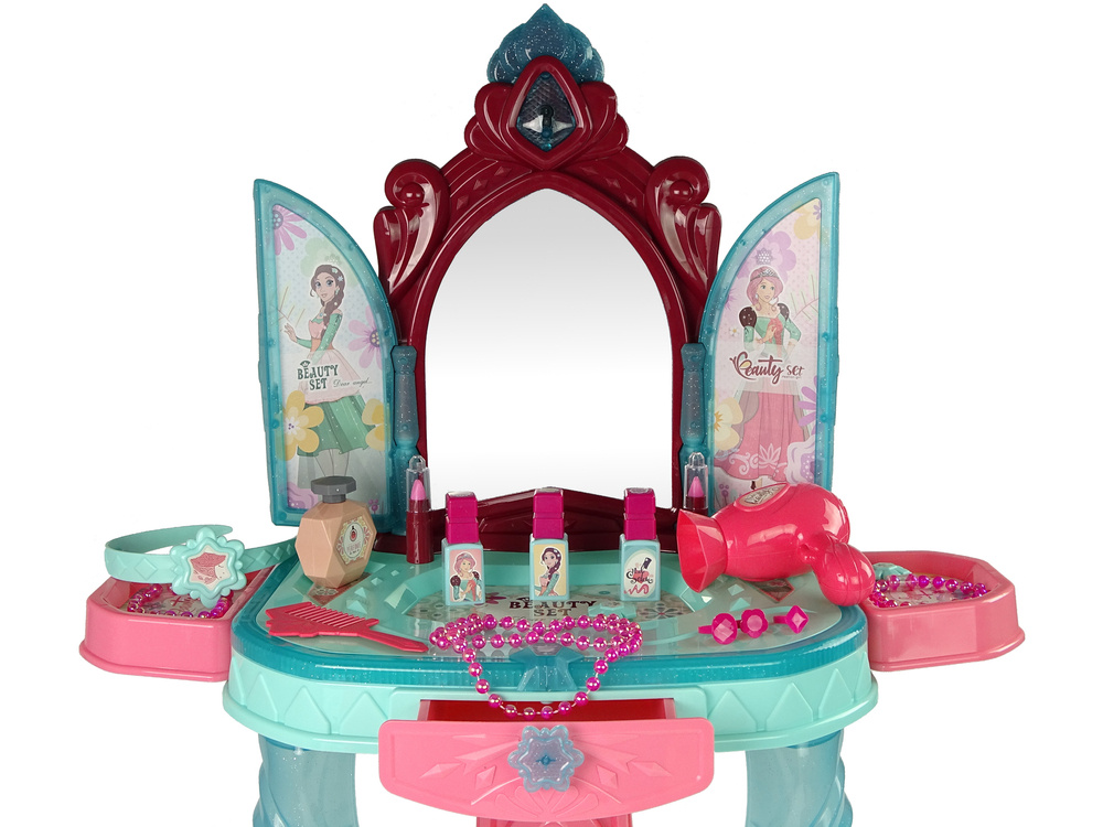 Beauty Set Toilet with Mirror Light Sound Jewellery - Image 2