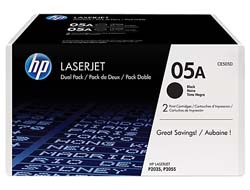 TONER CARTRIDGE 05A BLACK/DUAL PACK