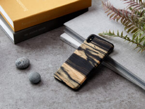 MAN&WOOD SmartPhone case iPhone XS Max white ebony black