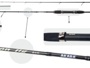 Jigo Spiningas AKARA Erion Jig TX-30 2-ų Dalių, Ilgis 210 cm Testas 2-8g.