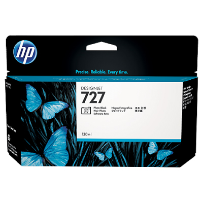 Cartus Cerneala Original HP Photo Black, nr.727, pentru DesignJet T1500|T1530|T2500|T2530|T920, 130ml, (timbru verde 0.15 lei), "B3P23A"