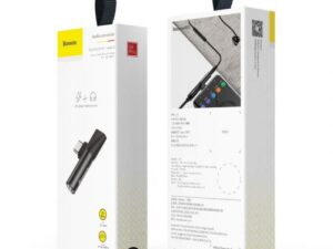Baseus Audio Adapter USB-C to Mini Jack 3.5mm + USB-C (black)