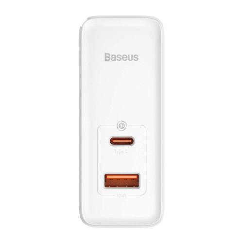 Baseus GaN5 Pro USB-C + USB wall charger, 100W + 1m cable (white) - Image 2