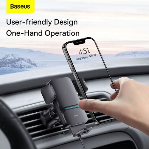 Baseus CGZX000001 Wisdom Wireless Charging Phone Holder - Image 11