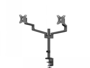 Neomounts DS60-425BL2 - Mont�n� sada (kloubov� rameno) - pln� pohyb - pro 2 monitory - ocel - �ern� - velikost obrazovky: 17"-27" - upevniteln� na st�l