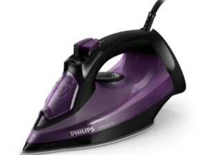 PHILIPS Steam iron Series 5000 45g/min 180g steam boost SteamGlide Plus 2400 W black/purple