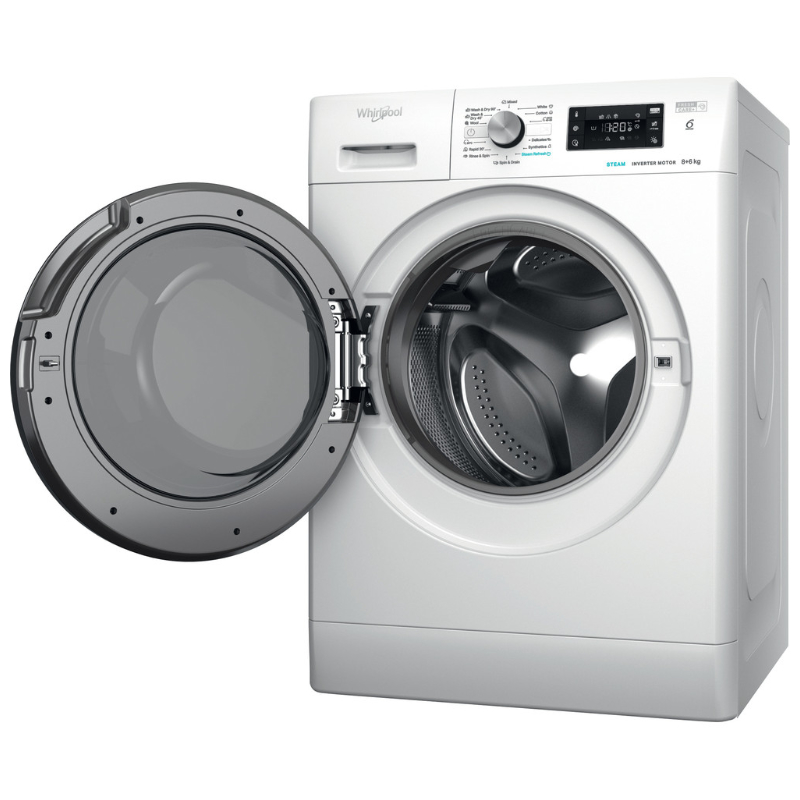 WHIRLPOOL Washing machine - Dryer FFWDB 864349 BV EE, 1400 rpm, Energy class D, 8kg - 6kg, Depth 54 cm, Inverter motor, Steam Refresh - Image 2