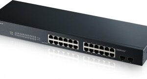 ZyXEL GS1900-24 v2, 24-port GbE L2 Smart Switch, rackmount, fanless