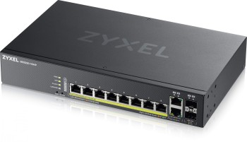 Switch ZyXEL GS2220-10HP Switch 8-port GbE PoE + 2-port Combo (RJ45/SFP) L2 with GbE Uplink (1 year NCC Pro pack license bundled), managed