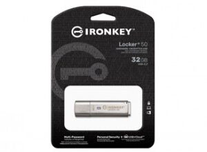 Kingston IronKey Locker+ 50 - Jednotka USB flash - �ifrovan� - 32 GB - USB 3.2 Gen 1