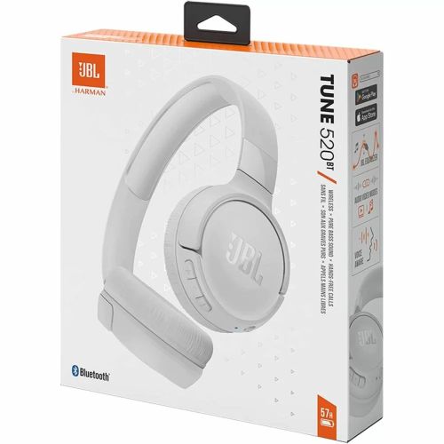 JBL wireless headset Tune 520BT, white - Image 3