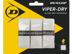 Tennis racket overgrip DUNLOP VIPERDRY 3pcs. white