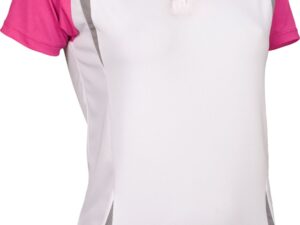 T-shirt for women AVENTO 33VC WFG 38 White/Fuchsia/Grey