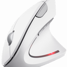 Computer mouse Trust MOUSE USB OPTICAL WRL VERTO/ERGONOMIC WHITE 25132