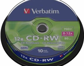 Verbatim Blank CD-RW SERL 700MB 12x, 10 Pack Spindle