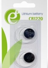 BATERIE GEMBIRD, butoni (CR1220), 3V litiu, 2 buc., "EG-BA-CR1220-01" (timbru verde 0.02 lei)