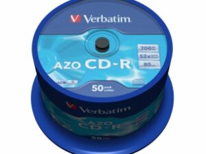 CD-R VERBATIM  700MB, 80min, viteza 52x,  50 buc, spindle, "AZO Crystal " "43343"