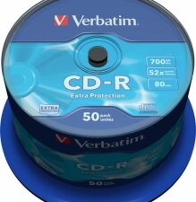 CD-R VERBATIM  700MB, 80min, viteza 52x,  50 buc, spindle, "43351"