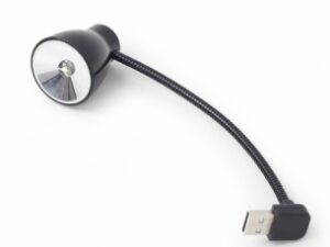 LAMPA LED USB pentru notebook, GEMBIRD, lumina alba-rece, black "NL-02" (timbru verde 0.18 lei)