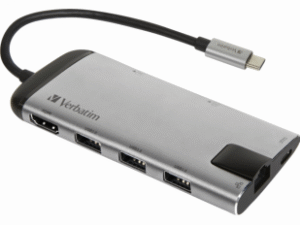 Verbatim USB-C Multiport hub HDMI LAN USB SD MicroSD
