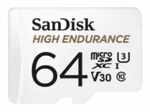 Sandisk memory card microSDXC 64GB Max Endurance + adapter