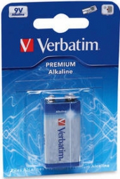 BATERIE VERBATIM 9V (9V), alcalina, 1 buc., "49924" (timbru verde 0.08 lei)
