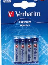 BATERIE VERBATIM  AAA (R3), 1.5V alcalina,  4 buc., "49920" (timbru verde 0.32 lei)