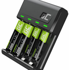 Set charger Green Cell GC VitalCharger and batteries 2xAA 2000mAh 2xAAA 800mAh