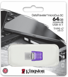 64GB DT microDuo 3C dual USB-A+USB-C