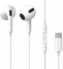 CASTI Baseus Encok C17, pt smartphone, control volum + microfon pe fir, conectare prin cablu USB Type-C, lungime cablu 1.1m, alb "NGCR010002" (timbru verde 0.18 lei) - 6932172604264