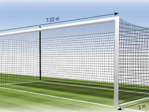 Football net TREMBLAY FF1113E 7,32x2,44m, 3mm, depth 2m, 2pcs