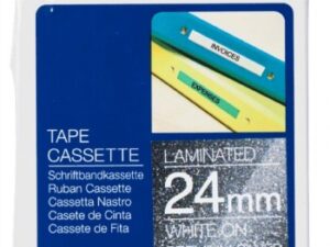 Brother Laminated Tape P-Touch TzePR955 - 24 mm x 8 m - White on Premium Silver