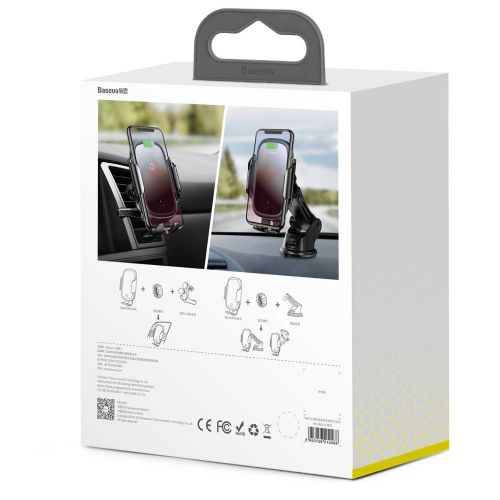 Baseus WXHW03-01 Car Mount Wireless Electric Automatic Holder 15W - Image 7